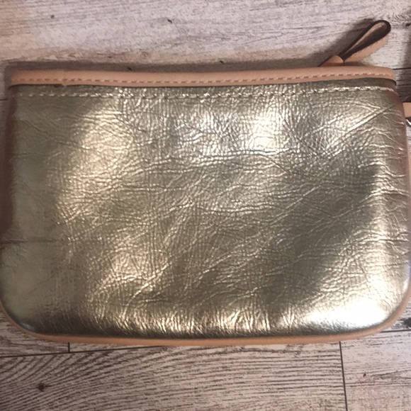 COACH Metallic Gold Wristlet - Picture 3 of 4